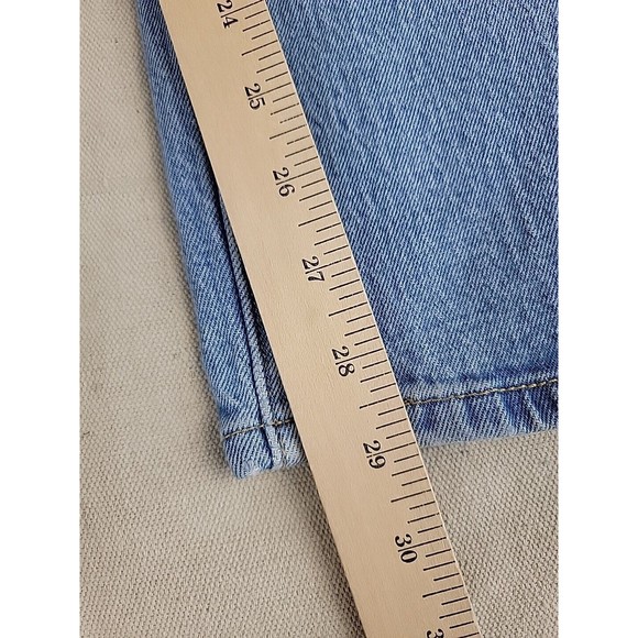 Levis 501 Jeans Mens 28x28 * Button Fly Light Blue Mid Rise Stretch Distressed - Picture 3 of 16